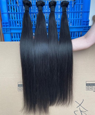 Straight Wave Brazilian Virgin Hair Bundles For Sale 10-30 Inches
