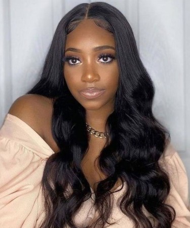 Body Wave Human Hair Three Bundles With 2*6 Transparent Lace Closure 1 pieces /Set 2*6 Transparent Lace Closure With Three Body Wave Human Hair Bundles