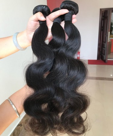 Peruvian Body Wave Virgin Hair Bundles For Sale 10-30 Inches Body Wave Peruvian Human Natural Color Hair Bundles 