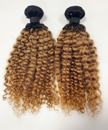 Afro Kinky Curly Human Hair Four Bundles With 2x6 HD Lace Closure 1 pieces /Set 2x6 HD Lace Closure With Four Afro Kinky Curly Human Hair Bundles
