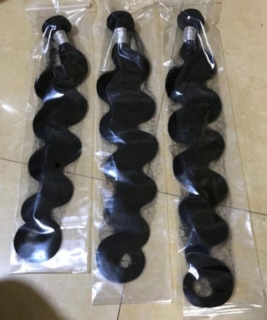 Body Wave Human Hair Three Bundles With 360 Lace Closure 1 pieces /Set 360 Lace Closure With Three Body Wave Human Hair Bundles