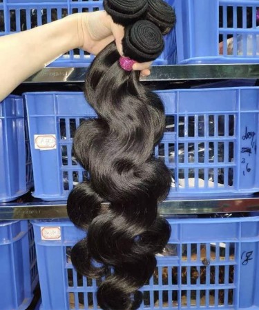Body Wave Human Hair Four Bundles With 2x6 Transparent Lace Closure 1 pieces /Set 2x6 Transparent Lace Closure With Four Body Wave Human Hair Bundles