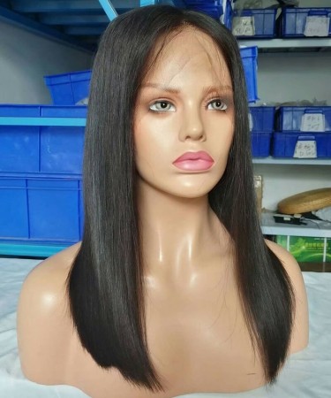 Straight Transparent Full Lace Wigs 150% Destiny Transparent Full Lace Wigs Straight Wave Human Hair 10-30 Inches For Sale