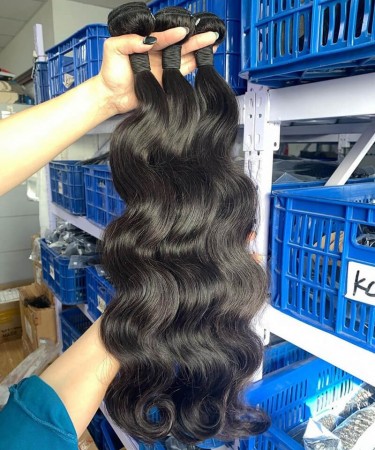 Body Wave Human Hair Four Bundles With 4x4 Lace Closure 1 pieces /Set 4x4 Lace Closure With Four Body Wave Human Hair Bundles