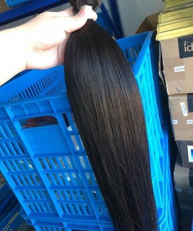 Coarse Yaki Straight Human Hair Three Bundles With 360 Lace Closure 1 pieces /Set 360 Lace Closure With Three Coarse Yaki Straight Human Hair Bundles