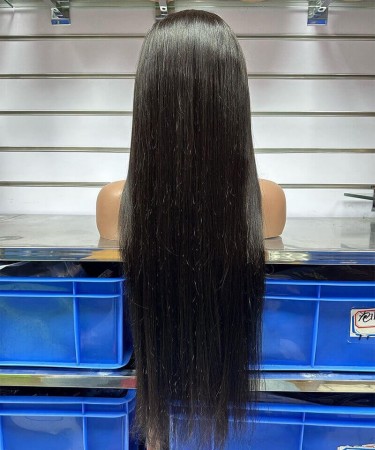 Straight Wave HD Lace Frontal Wigs 180% Destiny 13x4 HD Lace Wigs Straight Wave Human Hair 10-30 Inches For Sale