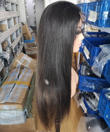 Straight Wave HD Lace Frontal Wigs 180% Destiny 370 HD Lace Wigs Straight Wave Human Hair 10-30 Inches For Sale