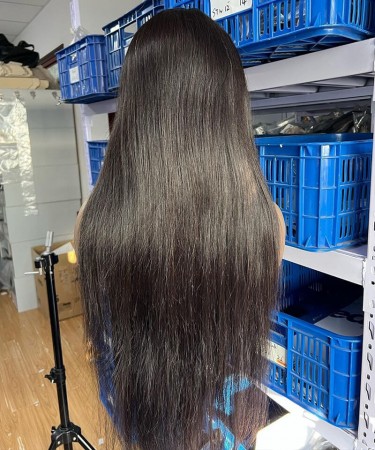 Straight Wave Transparent Lace Frontal Wigs 200% Destiny 360 Transparent Lace Wigs Straight Wave Human Hair 10-30 Inches For Sale