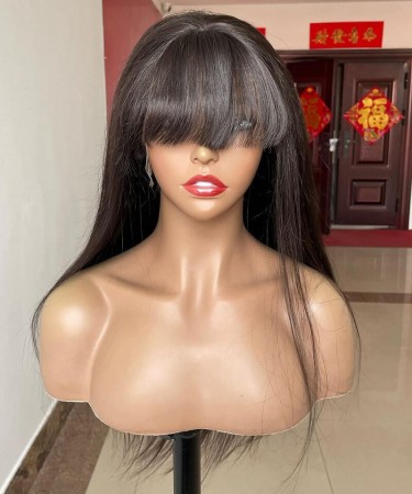 Straight Wave Transparent Lace Frontal Wigs 250% Destiny 13x6 Transparent Lace Wigs Straight Wave Human Hair 10-30 Inches For Sale