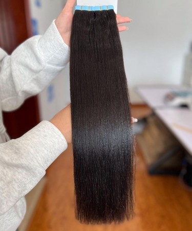 Straight Wave Human Hair Wrap Ponytails Extensions Natural Color Wrap Ponytail Straight Wave Human Hair Extensions 10-30 Inches For Sale