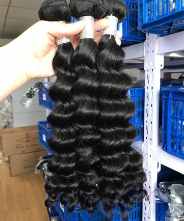 Loose Wave Human Hair Four Bundles With 4x4 Lace Closure 1 pieces /Set 4x4 Lace Closure With Four Loose Wave Human Hair Bundles