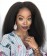 Kinky Straight Human Hair Bundles With 13X4 Lace Frontal Closure 