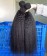 Kinky Straight Human Hair Bundles With 13X4 Lace Frontal Closure 